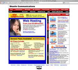 Domain Names and Webhosting from Shaolin